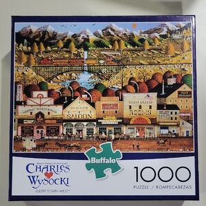 Buffalo Charles Wysocki Sleepy Town West 1000-Piece Puzzle